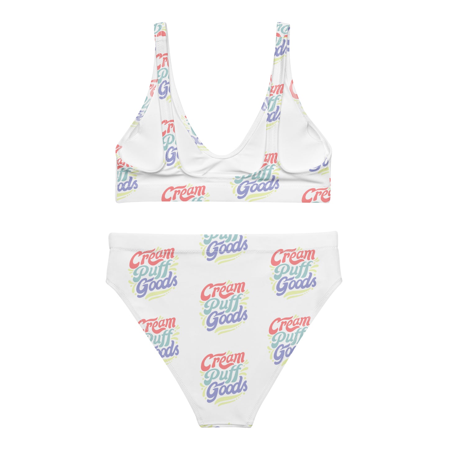 CPG logo print high-waisted bikini