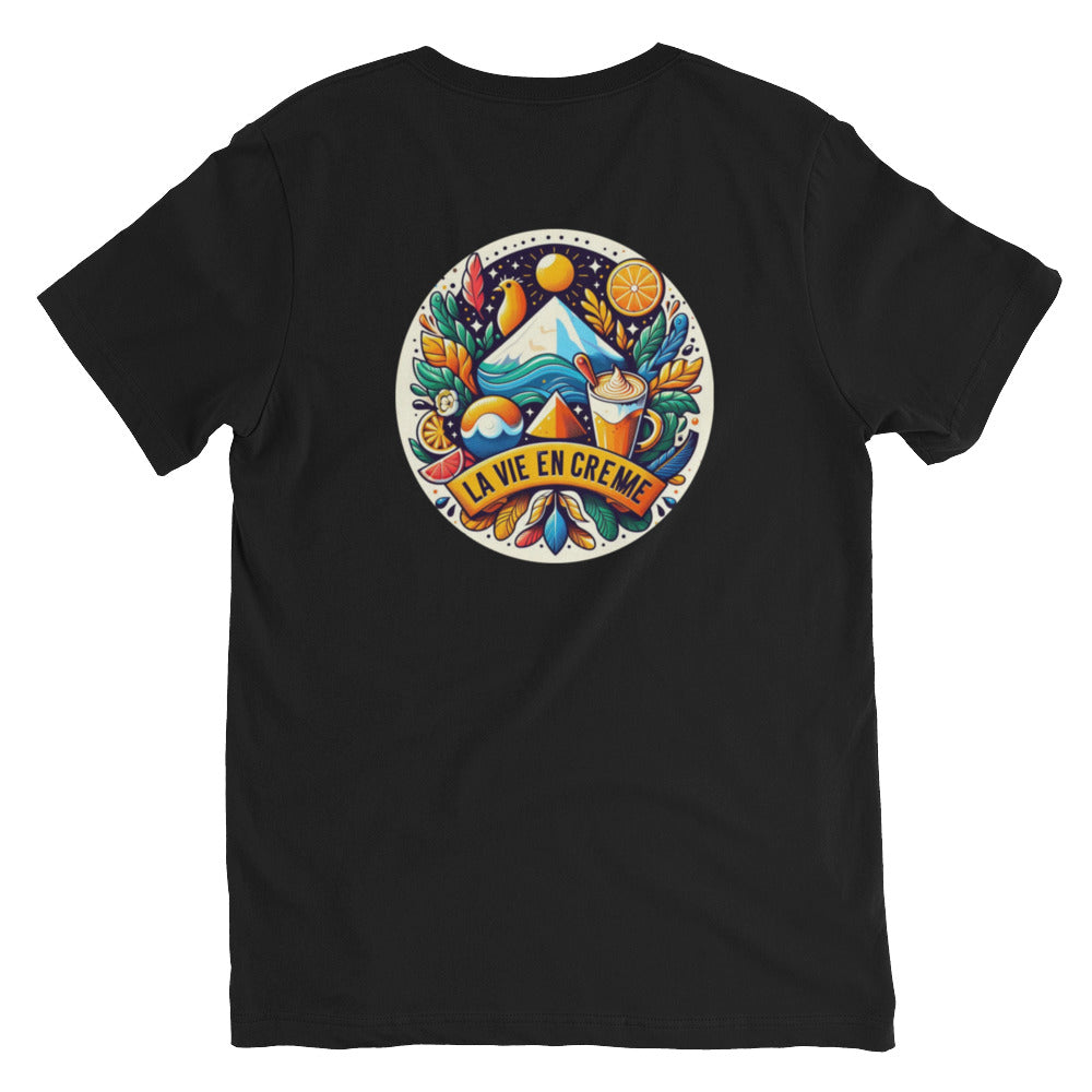Unisex Short Sleeve V-Neck T-Shirt