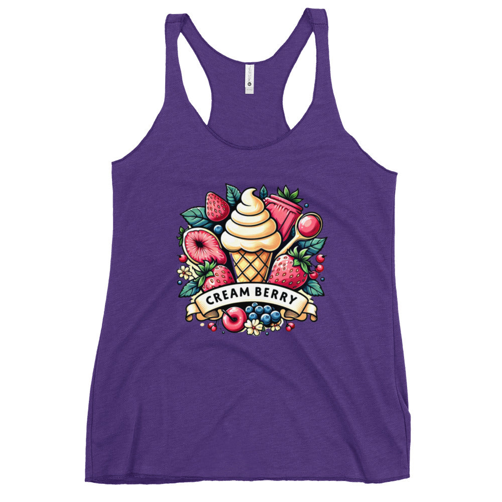 Women's CPG "Cream Berry" Racerback Tank Top