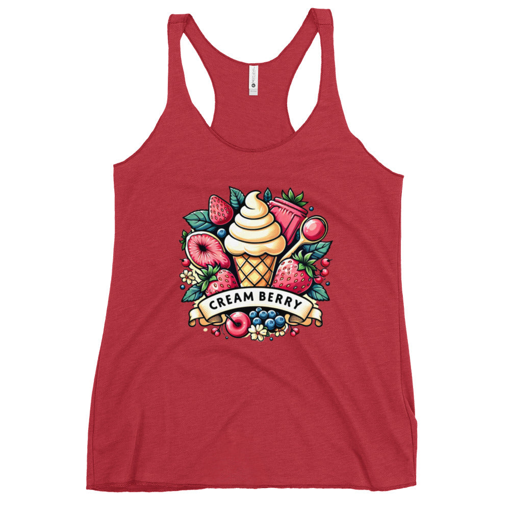 Women's CPG "Cream Berry" Racerback Tank Top