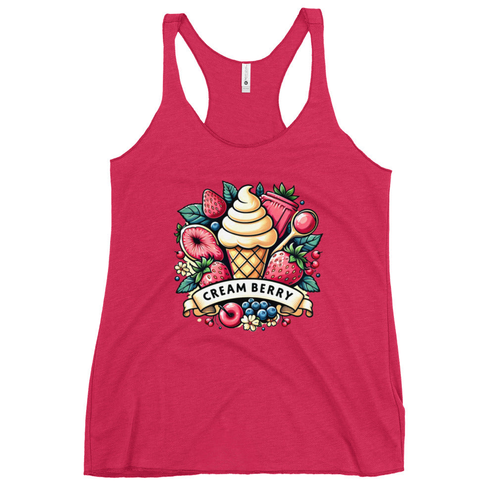 Women's CPG "Cream Berry" Racerback Tank Top